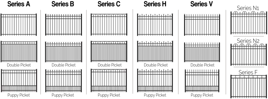 Aluminum Fencing Styles
