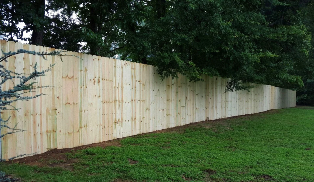 7' Dog Ear Wooden Privacy Fence